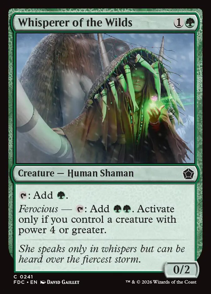 FDC, Whisperer of the Wilds, Standard, 241, C, Near Mint, Normal, EN