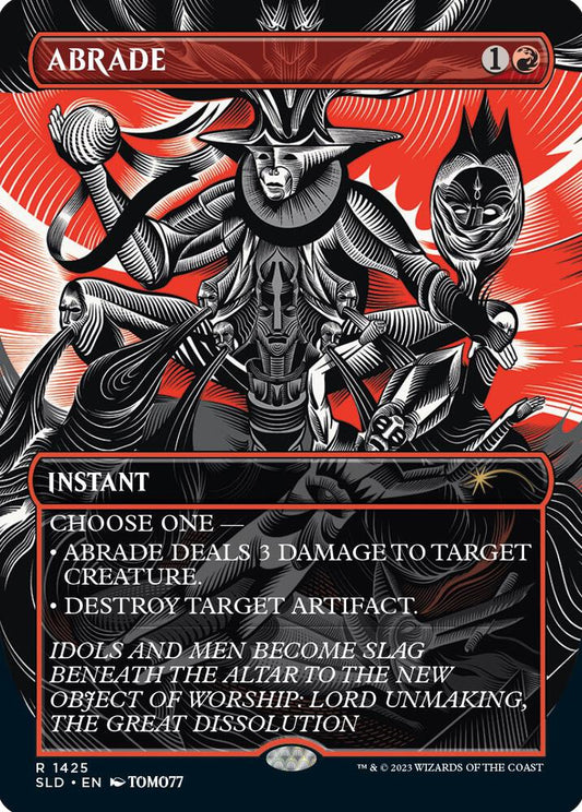 SLD, Abrade, (Borderless), 1425, R, Near Mint, Normal, EN