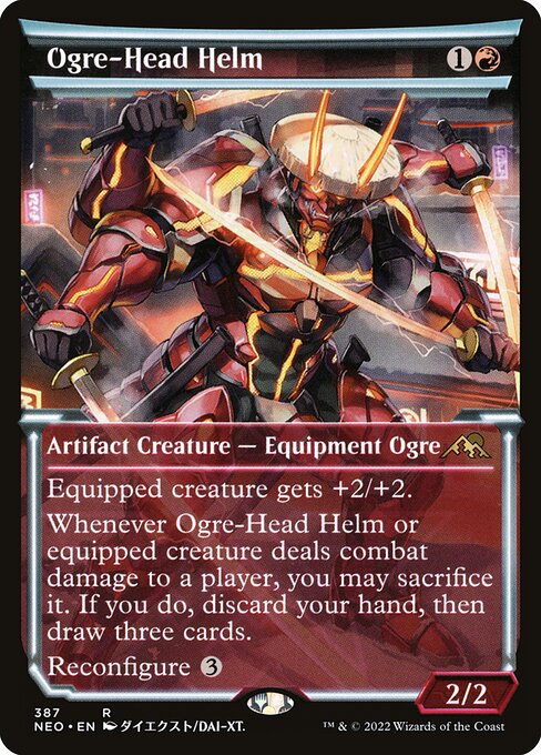 NEO, Ogre-Head Helm, (Showcase), 387, R, Near Mint, (Foil), EN