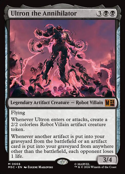 MSC, Ultron the Annihilator, Standard, 668, M, Near Mint, Normal, EN