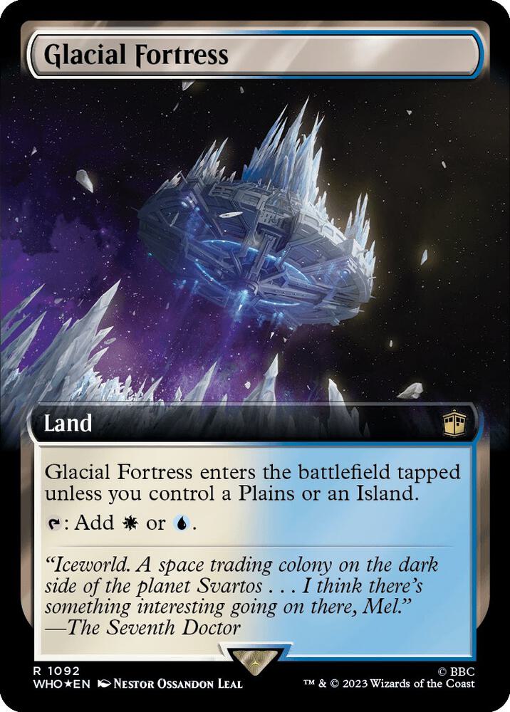 WHO, Glacial Fortress, (Extended Art), 1092, R, Near Mint, (Surge Foil), EN