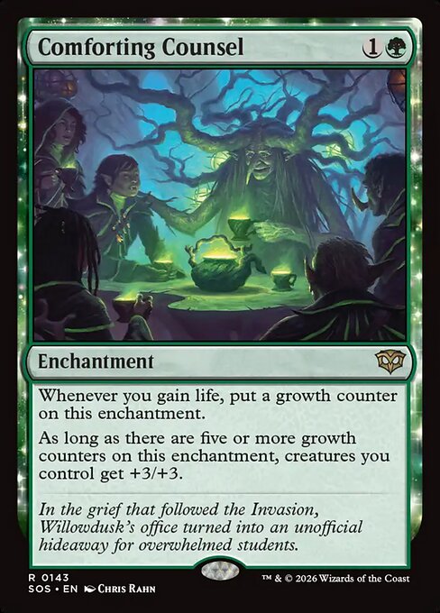SOS, Comforting Counsel, Standard, 143, R, Near Mint, (Foil), EN