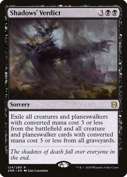 ZNR, Shadows' Verdict, Standard, 124, R, Near Mint, Normal, EN