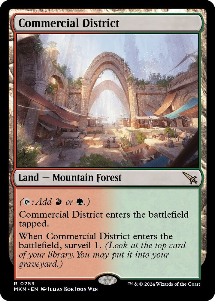 MKM, Commercial District, Standard, 259, R, Near Mint, Normal, EN