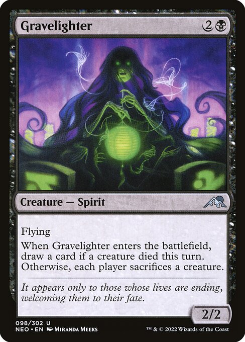NEO, Gravelighter, Standard, 98, U, Near Mint, Normal, EN