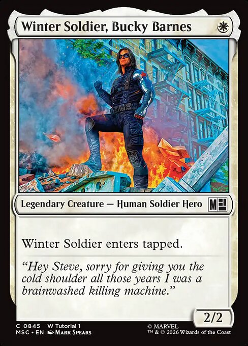 MSC, Winter Soldier, Bucky Barnes, Standard, 845, C, Near Mint, Normal, EN