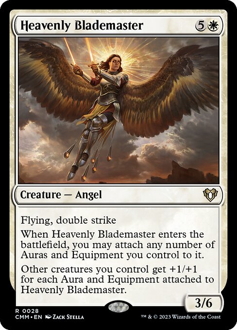 CMM, Heavenly Blademaster, Standard, 28, R, Near Mint, Normal, EN