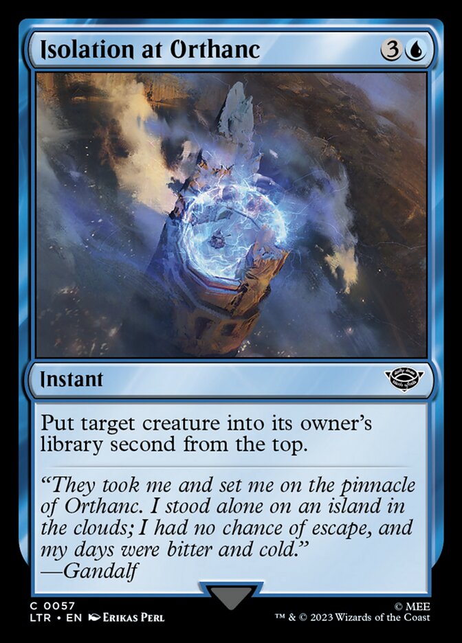 LTR, Isolation at Orthanc, Standard, 57, C, Near Mint, Normal, EN