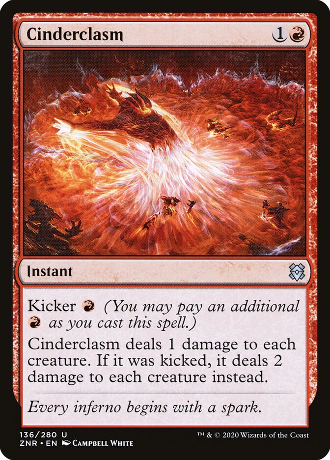 ZNR, Cinderclasm, Standard, 136, U, Near Mint, Normal, EN