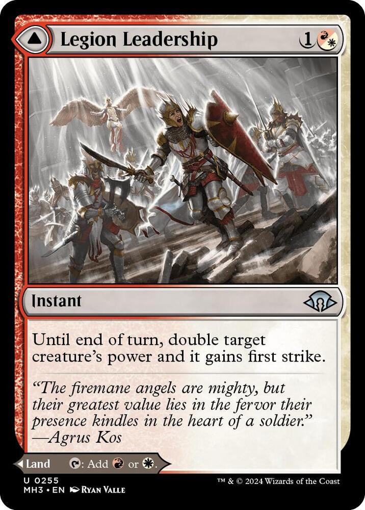 MH3, Legion Leadership // Legion Stronghold, Standard, 255, U, Near Mint, (Foil), EN