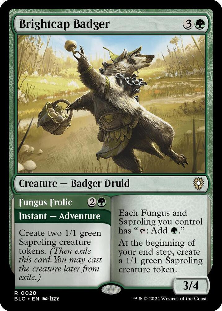BLC, Brightcap Badger // Fungus Frolic, Standard, 28, R, Near Mint, Normal, EN