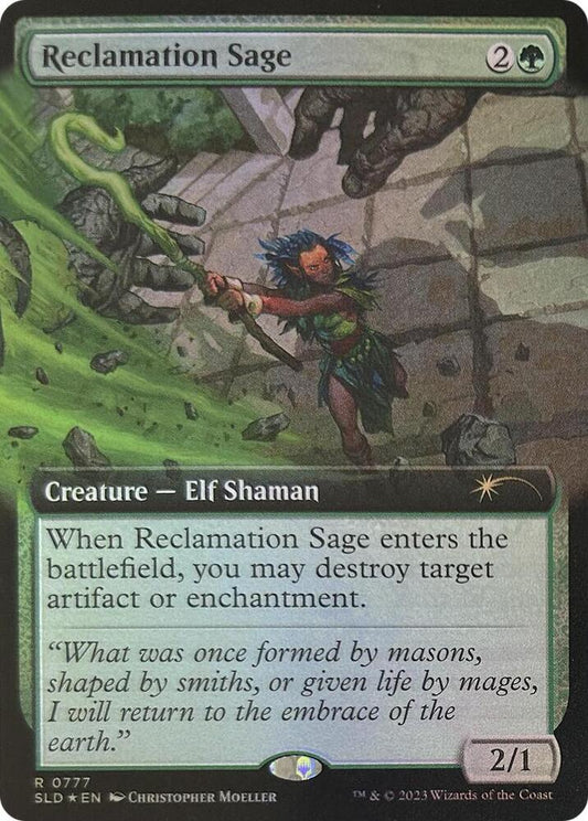 SLD, Reclamation Sage, (Extended Art), 777, R, Near Mint, (Foil), EN