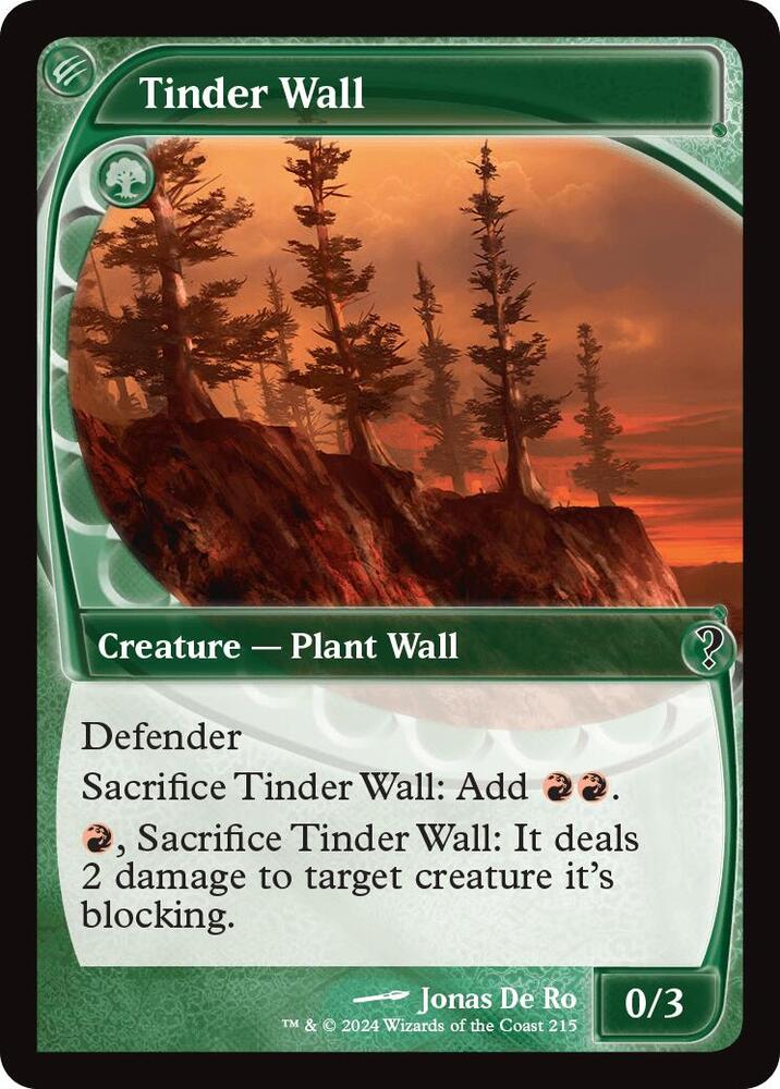 MB2, Tinder Wall, (Future Sight), 215, C, Near Mint, Normal, EN