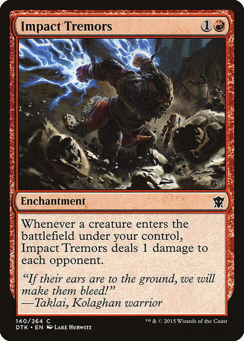 DTK, Impact Tremors, Standard, 140, C, Near Mint, Normal, EN