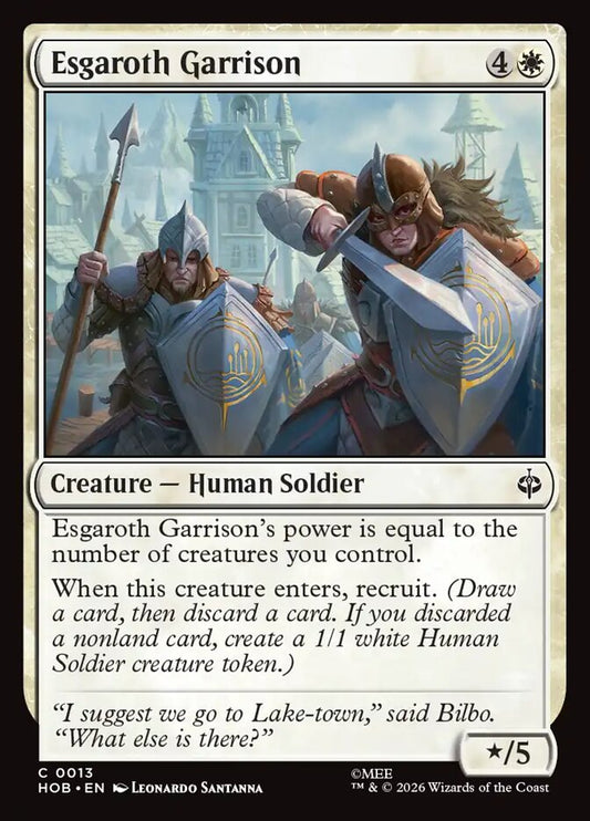 HOB, Esgaroth Garrison, Standard, 13, C, Near Mint, Normal, EN
