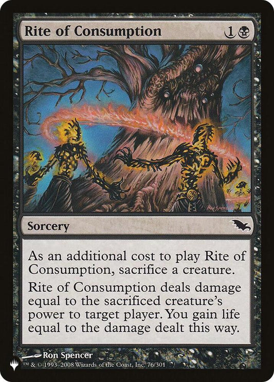 LIST, SHM, Rite of Consumption, Standard, 76, C, Near Mint, Normal, EN