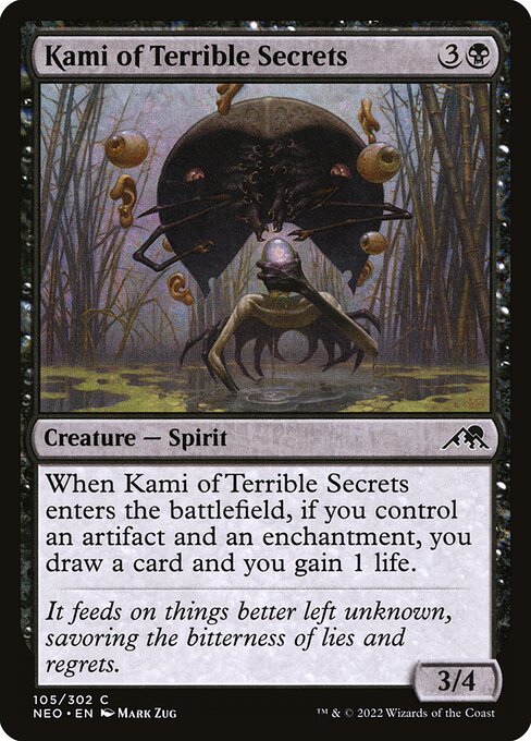 NEO, Kami of Terrible Secrets, Standard, 105, C, Near Mint, Normal, EN