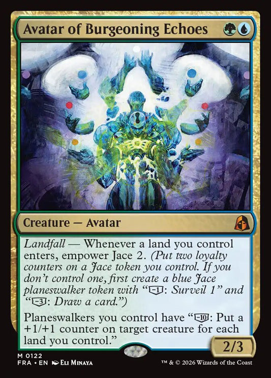 FRA, Avatar of Burgeoning Echoes, Standard, 122, M, Near Mint, Normal, EN