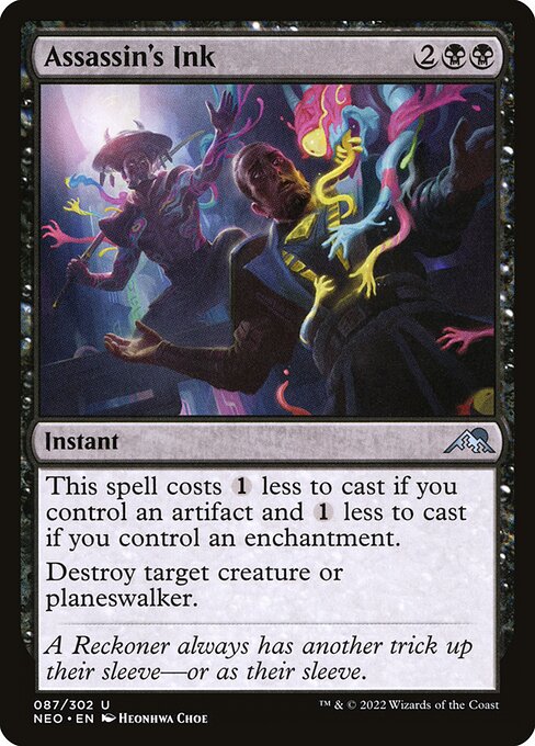 NEO, Assassin's Ink, Standard, 87, U, Near Mint, Normal, EN