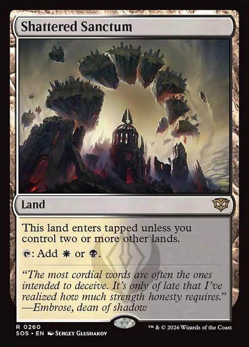 SOS, Shattered Sanctum, Standard, 260, R, Near Mint, (Foil), EN