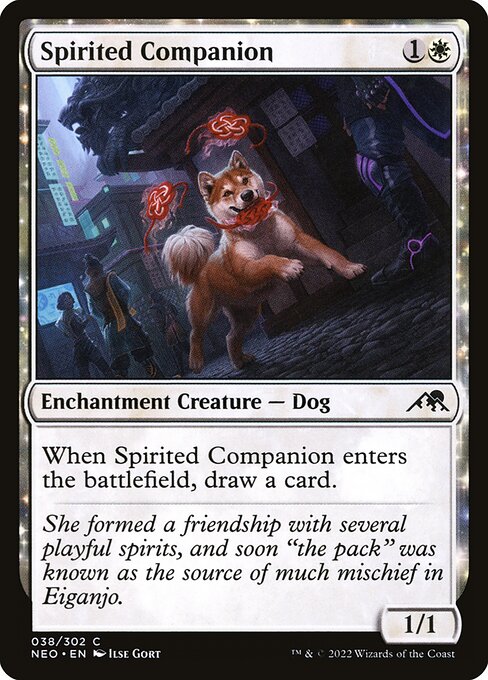NEO, Spirited Companion, Standard, 38, C, Near Mint, (Foil), EN