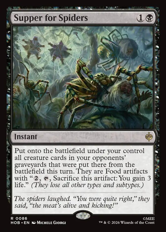 HOB, Supper for Spiders, Standard, 86, R, Near Mint, (Foil), EN