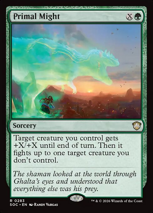 SOC, Primal Might, Standard, 283, R, Near Mint, Normal, EN