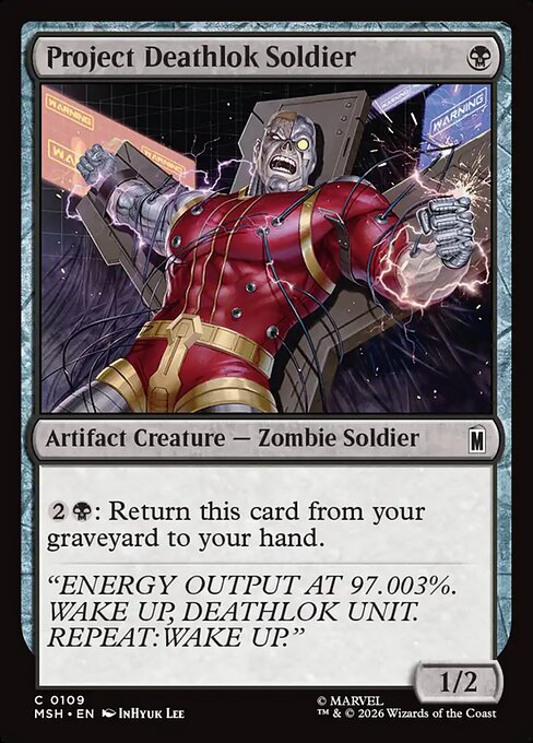 MSH, Project Deathlok Soldier, Standard, 109, C, Near Mint, Normal, EN