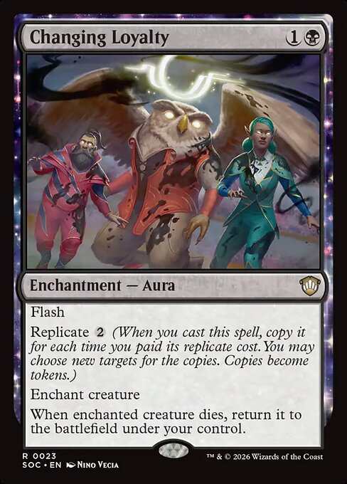 SOC, Changing Loyalty, Standard, 23, R, Near Mint, Normal, EN