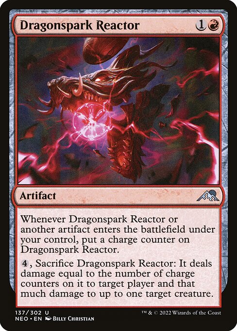 NEO, Dragonspark Reactor, Standard, 137, U, Near Mint, Normal, EN
