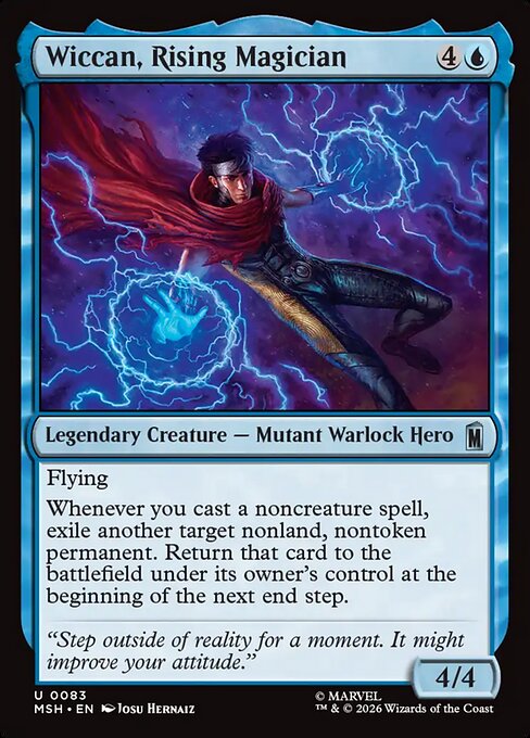 MSH, Wiccan, Rising Magician, Standard, 83, U, Near Mint, (Foil), EN
