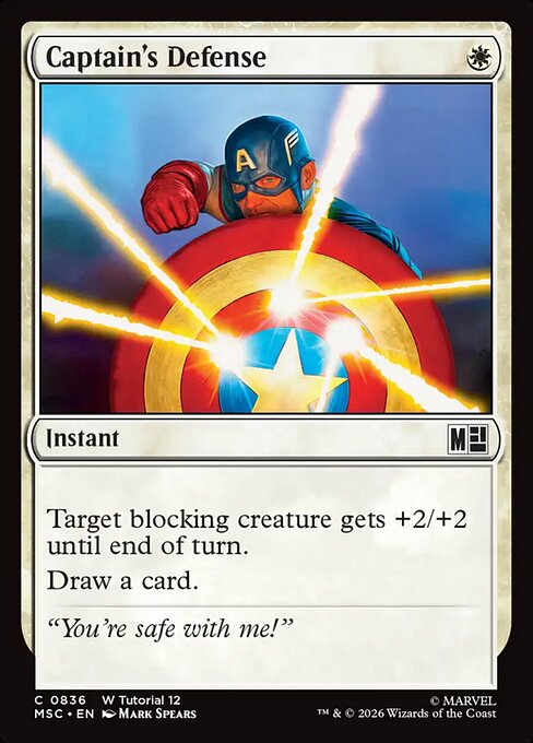 MSC, Captain's Defense, Standard, 836, C, Near Mint, Normal, EN