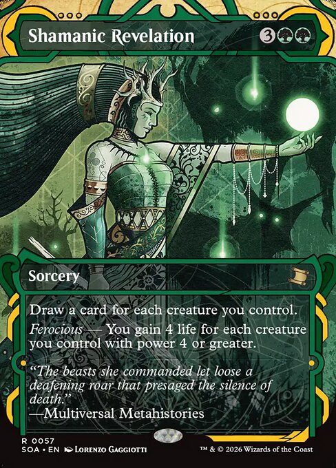 SOA, Shamanic Revelation, (Showcase), 57, R, Near Mint, Normal, EN