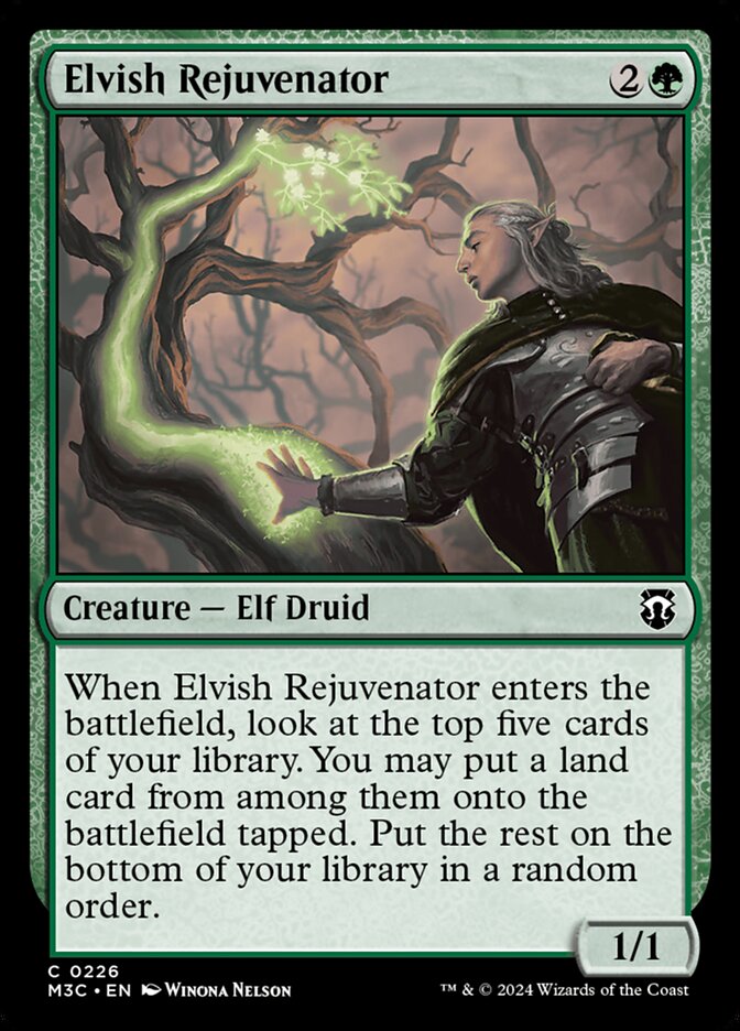 M3C, Elvish Rejuvenator, Standard, 226, C, Near Mint, Normal, EN
