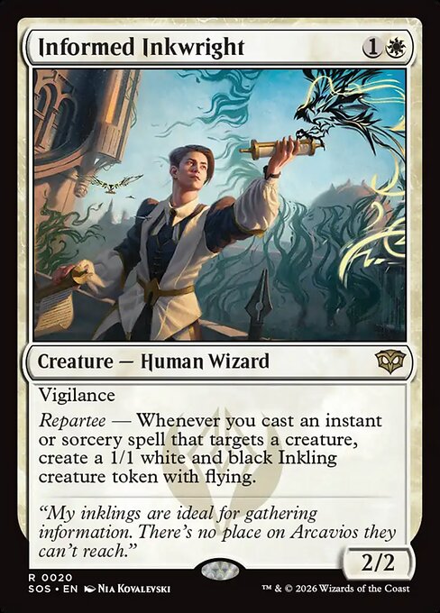 SOS, Informed Inkwright, Standard, 20, R, Near Mint, Normal, EN