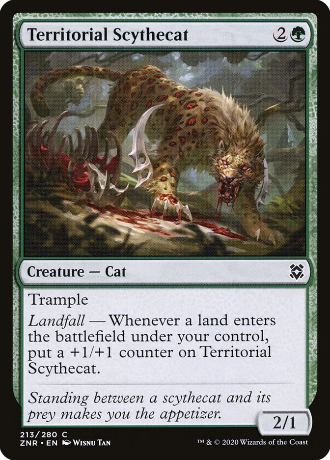 ZNR, Territorial Scythecat, Standard, 213, C, Near Mint, Normal, EN