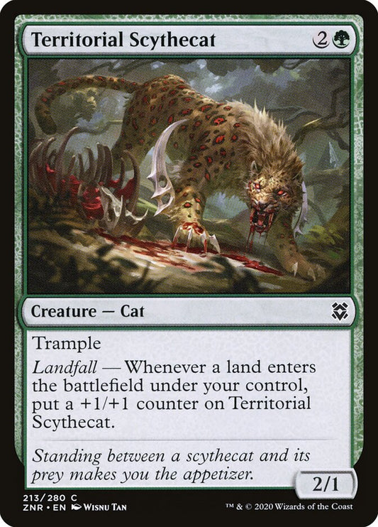 ZNR, Territorial Scythecat, Standard, 213, C, Near Mint, Normal, EN