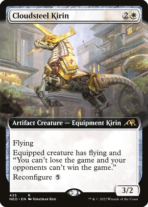 NEO, Cloudsteel Kirin, (Extended Art), 435, R, Near Mint, Normal, EN