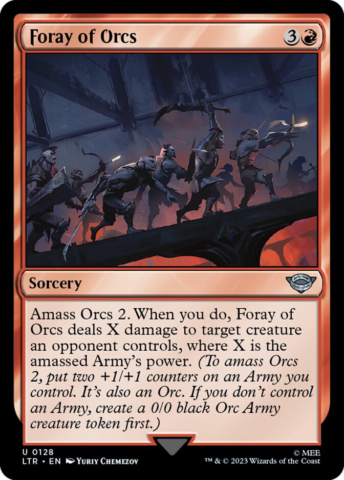 LTR, Foray of Orcs, Standard, 128, U, Near Mint, Normal, EN