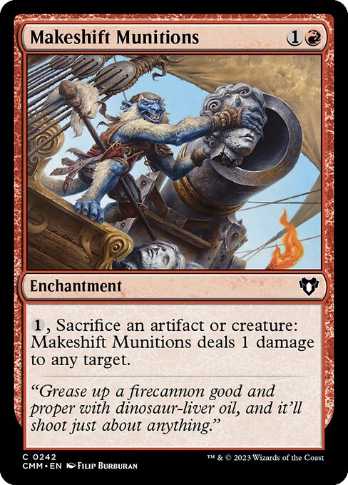 CMM, Makeshift Munitions, Standard, 242, C, Near Mint, (Foil), EN