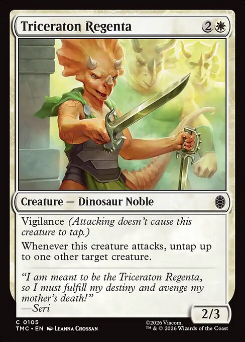 TMC, Triceraton Regenta, Standard, 105, C, Near Mint, (Normal), EN