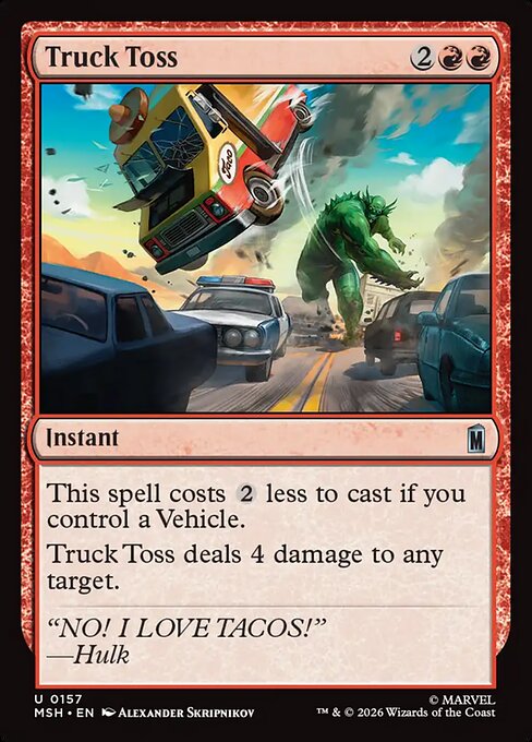 MSH, Truck Toss, Standard, 157, U, Near Mint, (Foil), EN