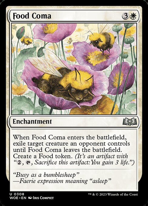 WOE, Food Coma, Standard, 308, U, Near Mint, (Foil), EN
