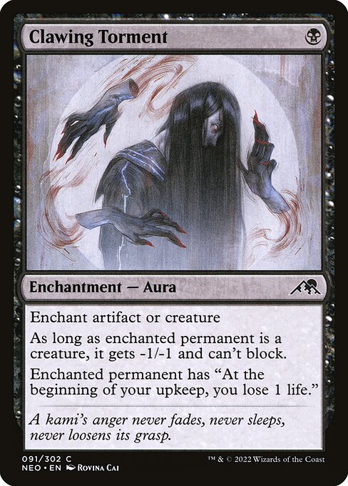 NEO, Clawing Torment, Standard, 91, C, Near Mint, Normal, EN