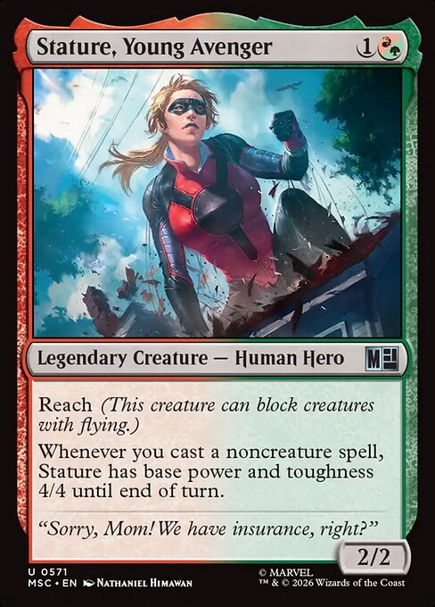MSC, Stature, Young Avenger, Standard, 571, U, Near Mint, Normal, EN