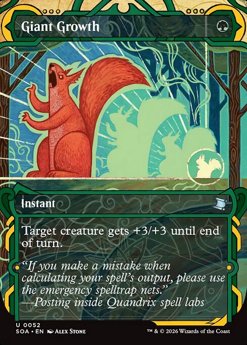 SOA, Giant Growth, (Showcase), 52, U, Near Mint, Normal, EN
