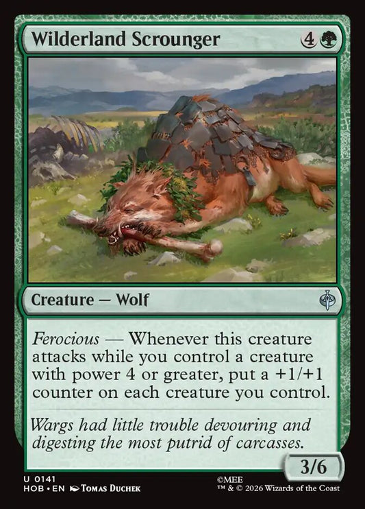 HOB, Wilderland Scrounger, Standard, 141, U, Near Mint, Normal, EN