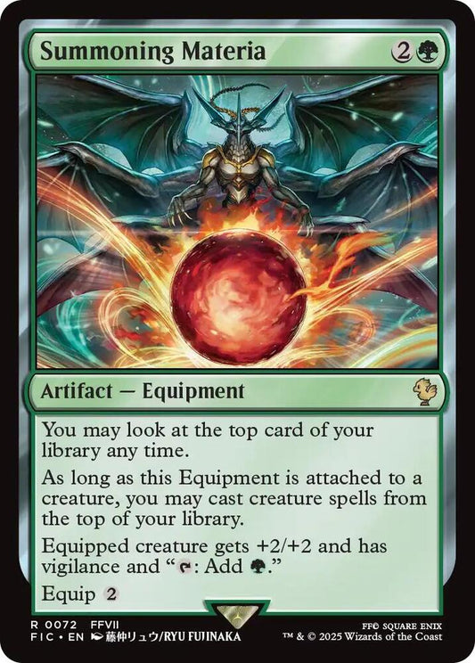 FIC, Summoning Materia, Standard, 72, R, Near Mint, Normal, EN