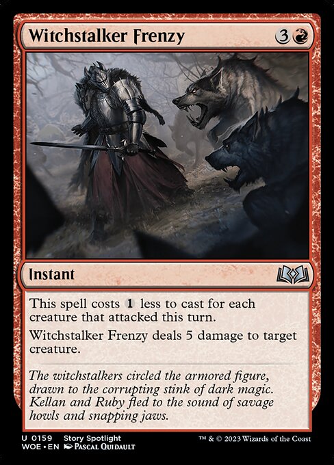 WOE, Witchstalker Frenzy, Standard, 159, U, Near Mint, (Foil), EN