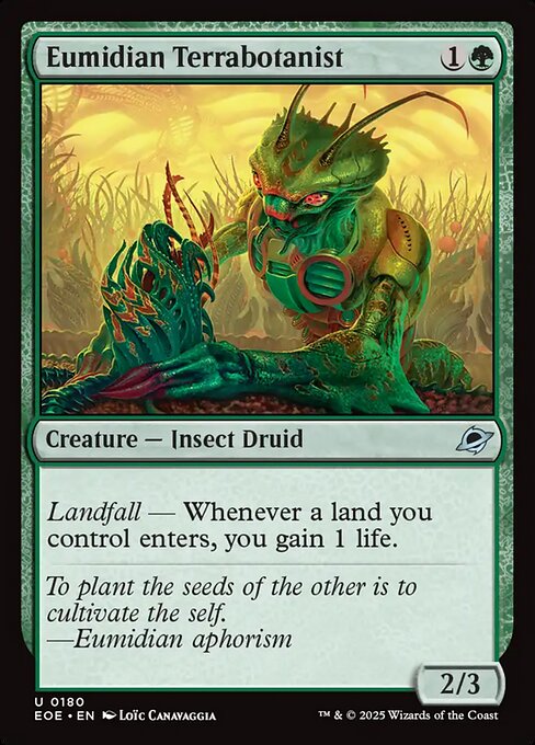 EOE, Eumidian Terrabotanist, Standard, 180, U, Near Mint, (Foil), EN